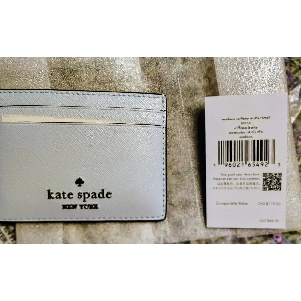 Kate Spade Card Holder Light Blue NWT